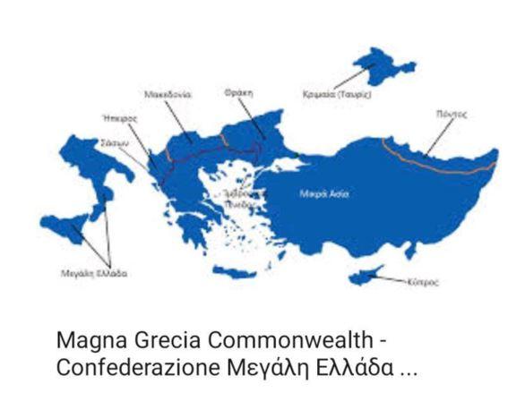 Χάρτης της Μεγάλης Ελλάδας
