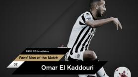 Fans’ Man of the Match ο Ελ Καντουρί