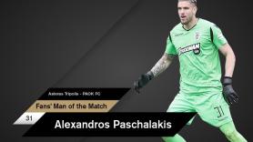 Fans’ Man of the Match ο Πασχαλάκης