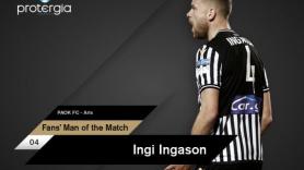 Protergia Fans’ Man of the Match ο Ίνγκασον