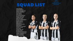 Η λίστα στην UEFA για τα παιχνίδια στο UEFA Womens Champions League