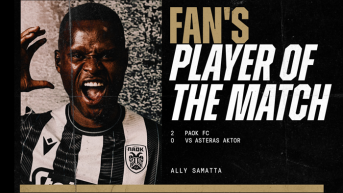 Fans’ Man of the Match ο Σαμάτα