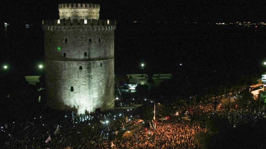 Στο Λευκό Πύργο οι οπαδοί του ΠΑΟΚ!