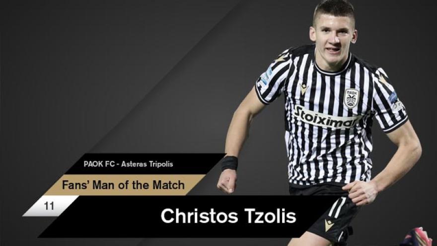 Fans’ Man of the Match ο Τζόλης