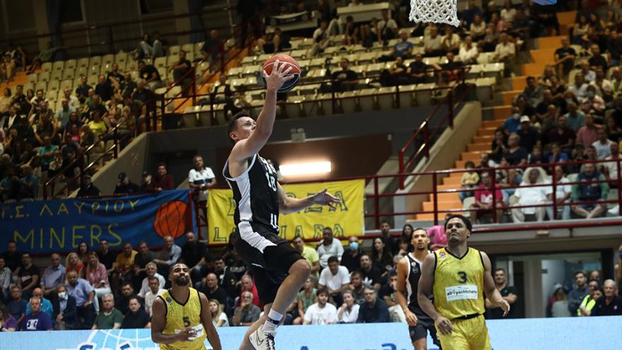 Λαύριο – ΠΑΟΚ 86-76 Tα highlights της αναμέτρησης