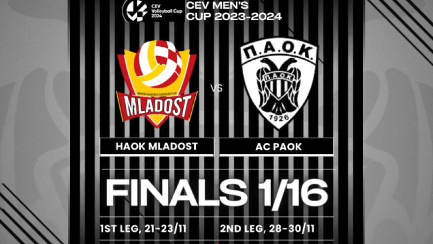 CEV Cup: Με HAOK Mladost στους «32» του θεσμού!